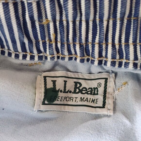 Vintage 90s LL Bean Womens Mom Jeans 16 Petite Blue Relaxed High Waist Elastic - Picture 4 of 6